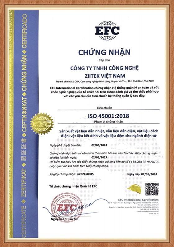 ISO 45001越南兆科(越文)_副本